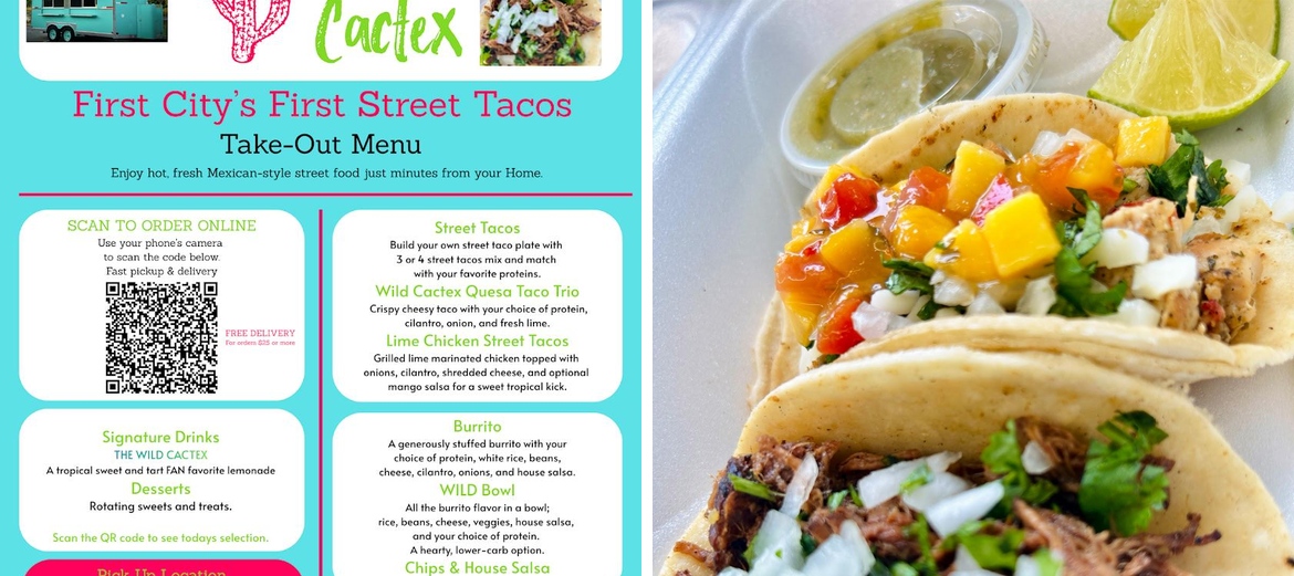 Wild Cactex Menu